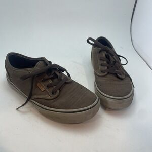 Vans Atwood Low Top Textile Walnut Sneaker Youth Size 4